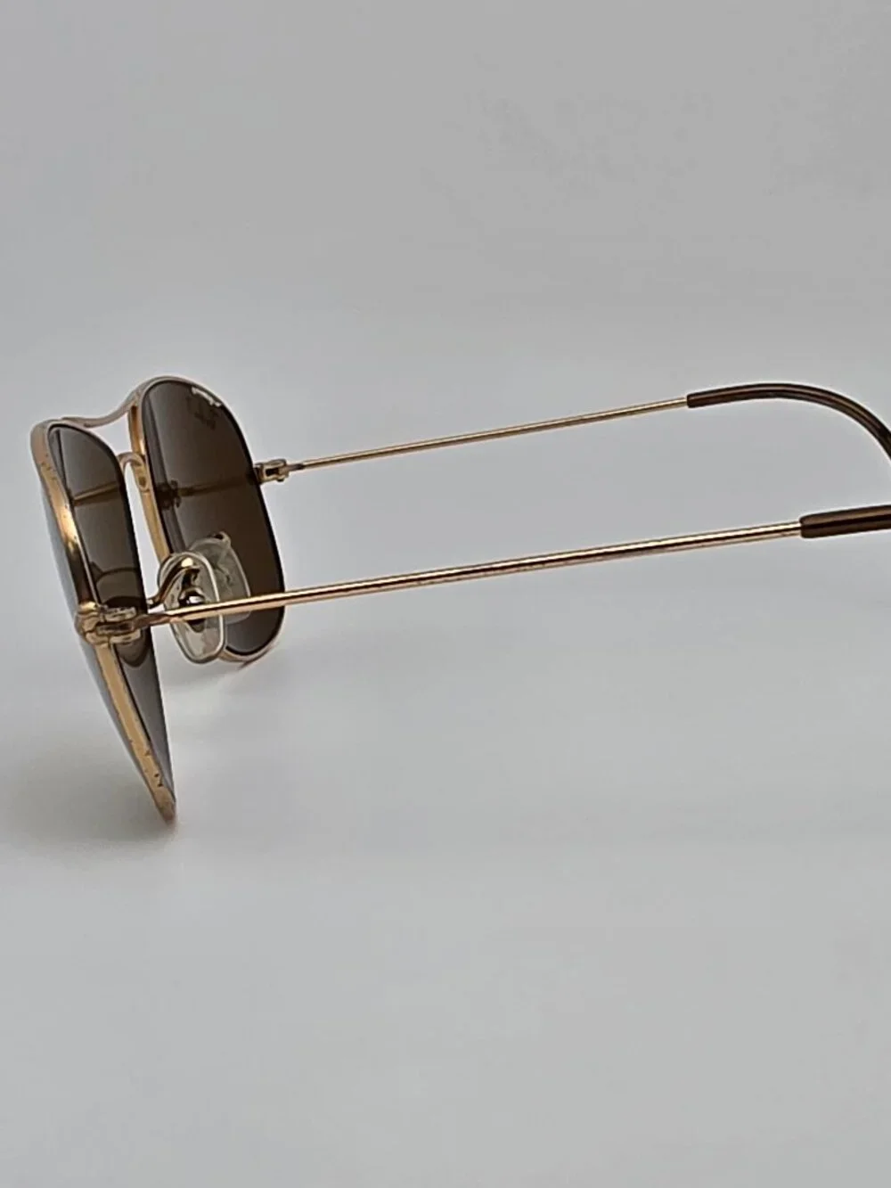 Ray-Ban RB3362 Cockpit Gold Frame Polarized Brown B-15 Lens Aviator Sunglasses